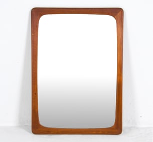 ATTR. DYRLUND DANISH TEAK WALL MIRROR C. 1960S