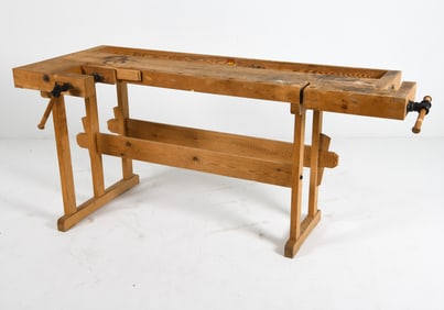 VINTAGE CARPENTER'S WORKBENCH C. 1960S