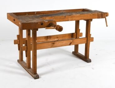 VINTAGE CARPENTER'S WORKBENCH C. 1950S