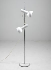 SCHMIDTS DANISH STEEL FLOOR LAMP C. 1970S