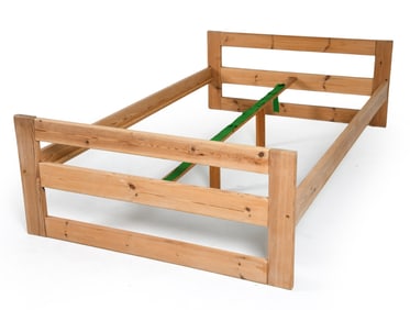 SCANDINAVIAN PINE BED FRAME C. 1970S