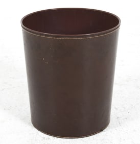 HP & SON DANISH LEATHER WASTE BASKET