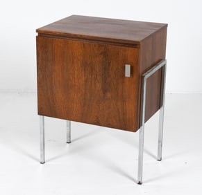 SINGER SEWING MACHINE IN ROSEWOOD CABINET C. 1960S