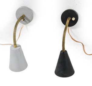 ES HORN DANISH ADJUSTABLE WALL SCONCES