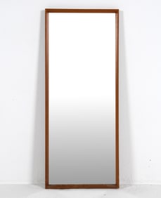 T. W. SPEJLET DANISH TEAK WALL MIRROR C. 1960S