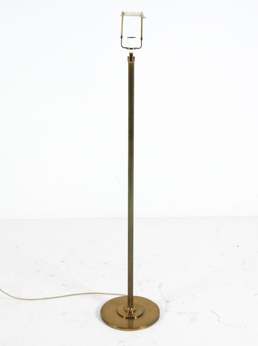FALKENBERGS STYLE DANISH BRASS FLOOR LAMP C. 1970S (1 of 9)