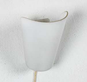 DANISH GLASS WALL SCONCE C. 1970S