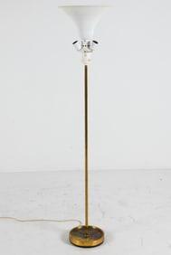DANISH FAGERHULTS BELYSNING BRASS FLOOR LAMP 1970S