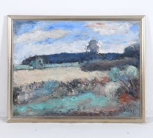MID-CENTURY DANISH LANDSCAPE O/C
