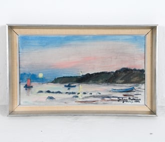 JOHAN BEHRENS (1904-1967) SHORELINE LANDSCAPE