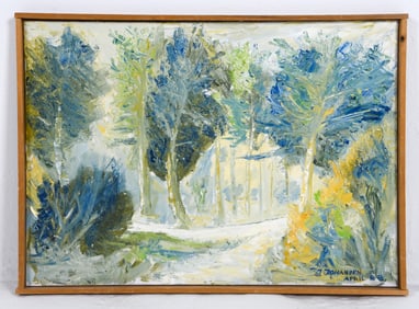 J. JOHANSEN (20TH C.) LANDSCAPE O/C