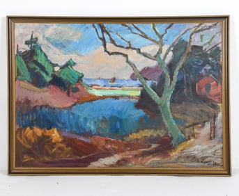 DANISH LANDSCAPE PAINTING A/C 1935