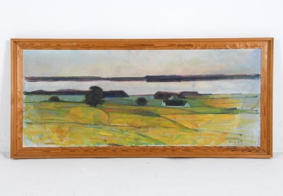 1969 SCANDINAVIAN LANDSCAPE O/C