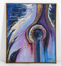 KIRSTEN VIBEKE (B. 1938) ABSTRACT O/C