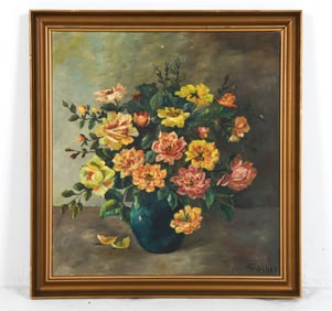 STILL LIFE FLOWERS O/C