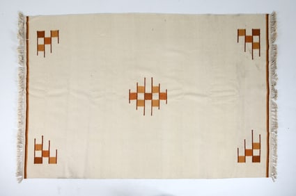 SCANDINAVIAN KILIM WOOL RUG 20TH C.