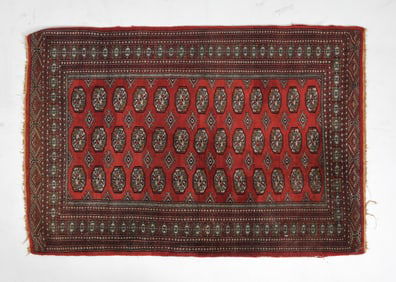 VINTAGE BOKKHARA RUG C. 1960S