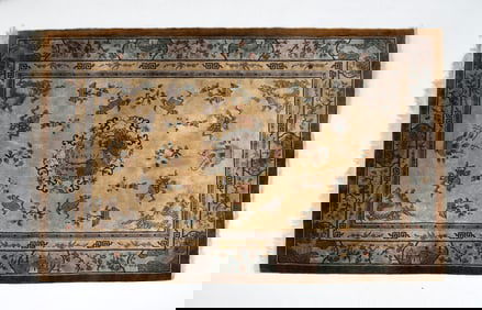 CHINESE ART DECO STYLE WOOL RUG