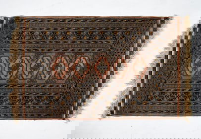 VINTAGE BALUCHI WOOL PRAYER RUG