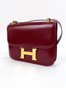 HERMES CONSTANCE 23 ROUGE H SHOULDER BAG
