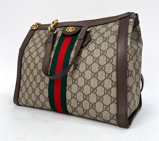 GUCCI OPHIDIA GG MEDIUM TOTE BAG