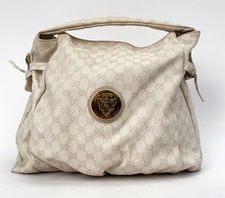 GUCCI CREAM HYSTERIA SHOULDER BAG M