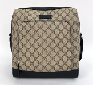 GUCCI COATED CANVAS MESSENGER BAG