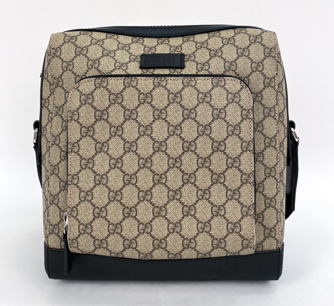 GUCCI COATED CANVAS MESSENGER BAG (1 of 17)