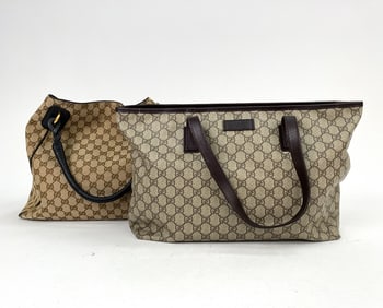 GUCCI LARGE TOTE CANVAS BAG GROUPING