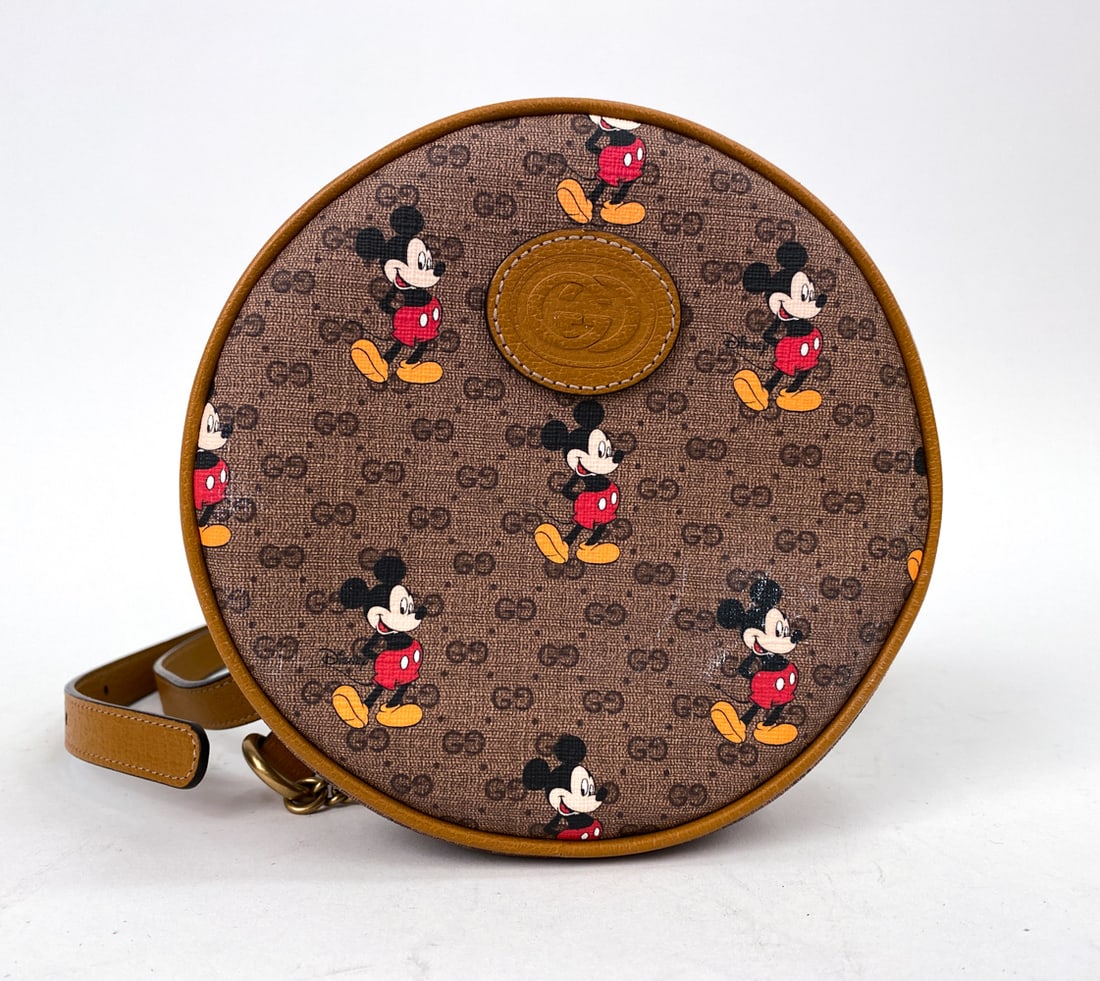 GUCCI BROWN COATED CANVAS DISNEY BACKPACK (1 of 19)