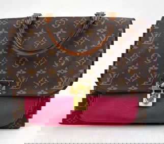 LOUIS VUITTON BURGUNDY MARIGNAN MESSENGER BAG