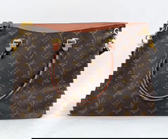 LOUIS VUITTON PALLAS ROSE MONOGRAM TOTE BAG