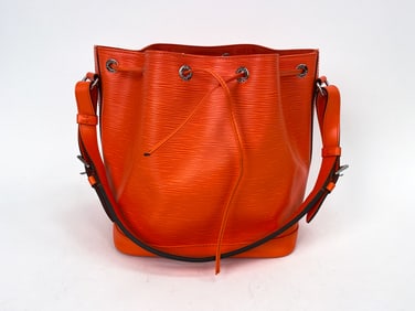 LOUIS VUITTON ORANGE EPI PETIT NOE NM BAG