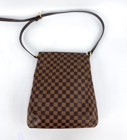 LOUIS VUITTON MUSETTE DAMIER EBENE SHOULDER BAG