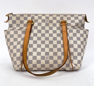 LOUIS VUITTON DAMIER AZUR TOTALLY PM HANDBAG