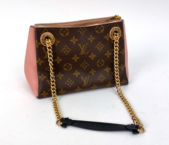 LOUIS VUITTON MONOGRAM SURENE BB ROSE POUDRE BAG