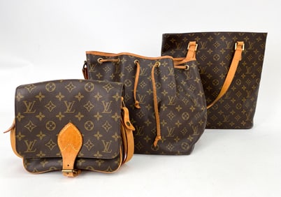 LOUIS VUITTON SHOULDER AND TOTE BAGS GROUPING