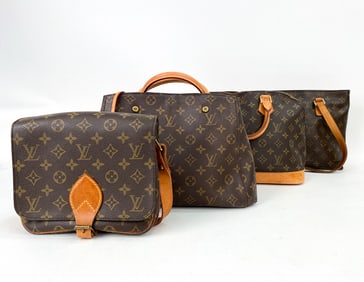 LOUIS VUITTON SHOULDER BAG & HANDBAGS GROUPING