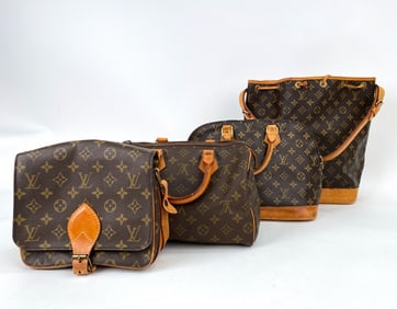 LOUIS VUITTON SHOULDER & HANDBAG VINTAGE GROUPING