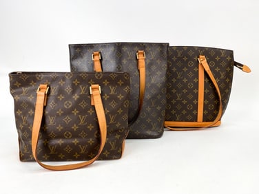 LOUIS VUITTON MONOGRAM TOTE BAG GROUPING