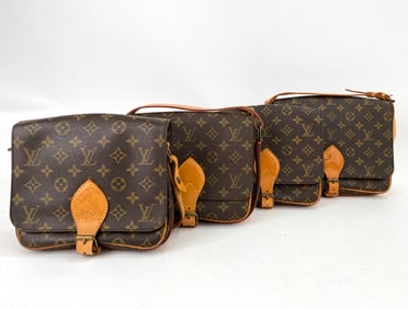 LOUIS VUITTON CARTOUCHIERE SHOULDER BAGS GROUPING