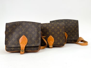 LOUIS VUITTON CARTOUCHIERE SHOULDER BAG GROUPING