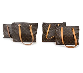 LOUIS VUITTON MONOGRAM TOTE BAG GROUPING