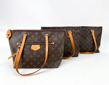 LOUIS VUITTON MONOGRAM TOTE BAG GROUPING