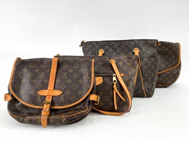 LOUIS VUITTON MESSENGER & TOTE BAG GROUP FOR REPAI