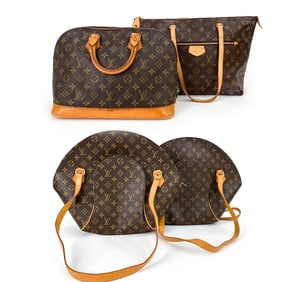 LOUIS VUITTON MONOGRAM BAG GROUPING FOR REPAIR