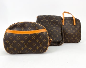LOUIS VUITTON SHOULDER & HANDBAG GROUP FOR REPAIR