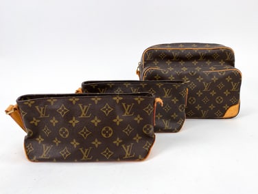LOUIS VUITTON SHOULDER BAG GROUPING FOR REPAIR