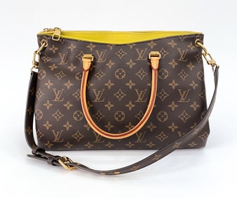 LOUIS VUITTON YELLOW MONOGRAM PALLAS BAG FOR REPAI