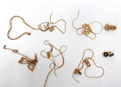 CHRISTIAN DIOR JEWELRY GROUPING, FOR REPAIR